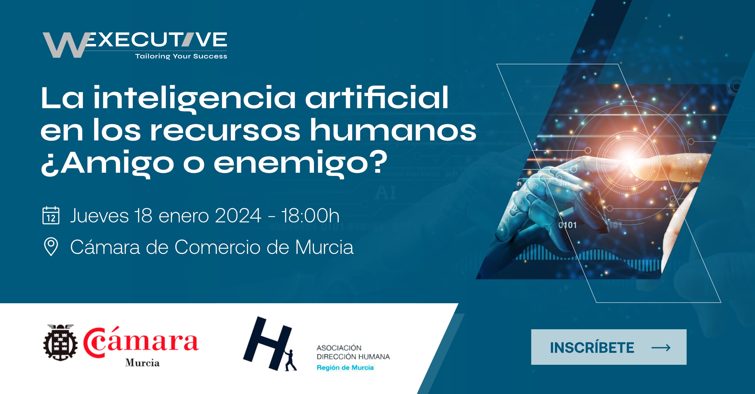 Cartel del evento: Inteligencia Artificial en los RRHH